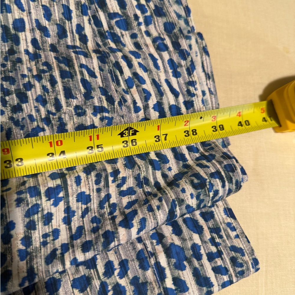 Hunter Bell, Jenkins Dress Blue/Gray Leopard Breaststroke Print, Size Large NWOT - Picture 14 of 16